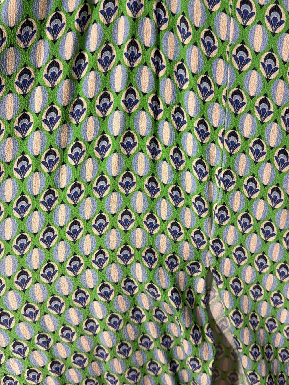 Favorite Daughter Green Printed Midi Dress with Tie Front - Picture 6 of 7